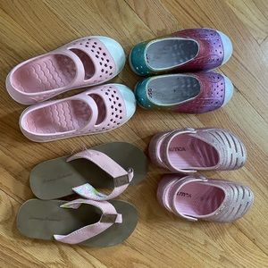 Girls summer shoe lot. Size 12/13